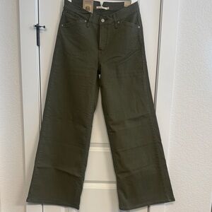 Levi's 318 Shaping Wide Leg Dark Olive Jeans